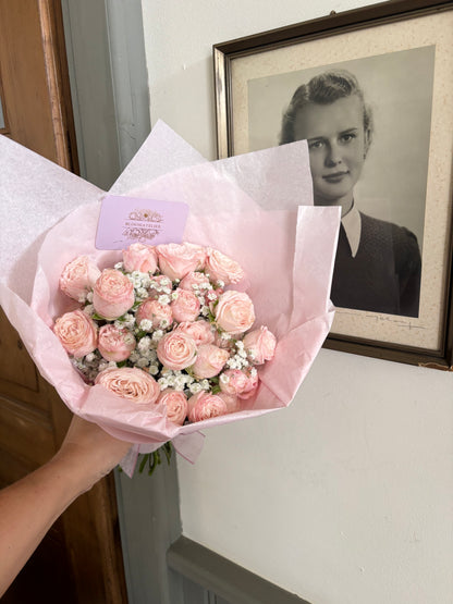 stijlvolle rozenboeketten in zijn eenvoud