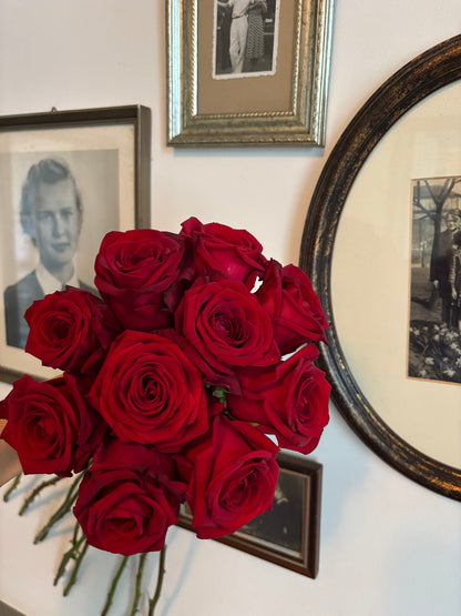 stijlvolle rozenboeketten in zijn eenvoud