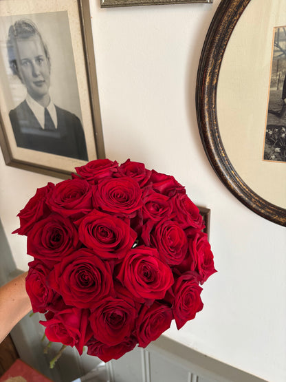 stijlvolle rozenboeketten in zijn eenvoud