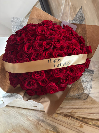 stijlvolle rozenboeketten in zijn eenvoud