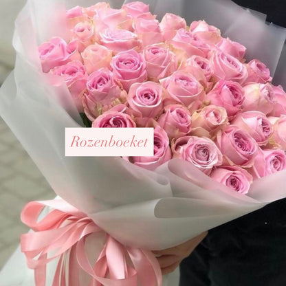 stijlvolle rozenboeketten in zijn eenvoud